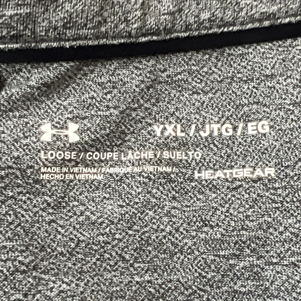 Under Armour‎ Youth XL Short Sleeve Heat Gear Polo Gray